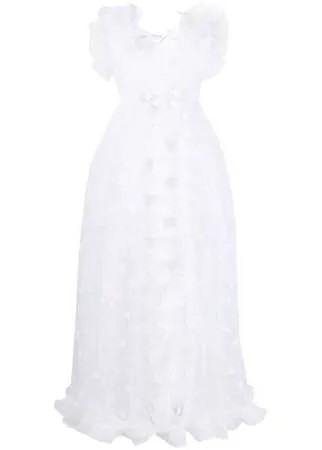 Giambattista Valli платье в горох с оборками