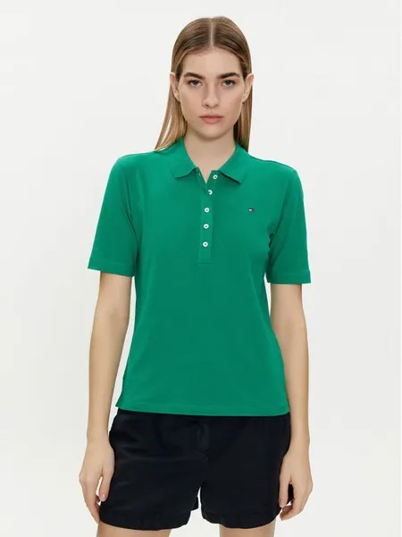 Рубашка поло стандартного кроя Tommy Hilfiger, зеленый