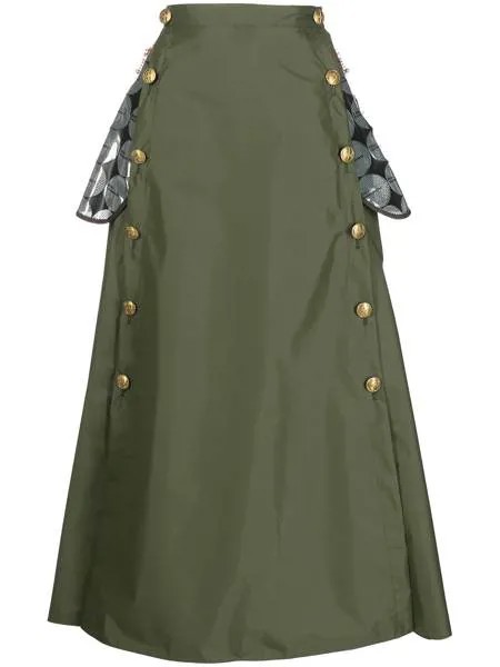 Kolor high-waisted A-line skirt