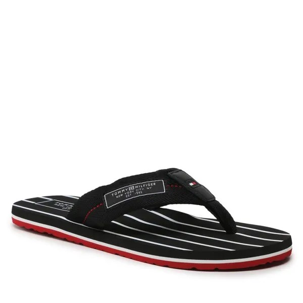 Шлепанцы Tommy Hilfiger PatchHilfiger Beach, черный