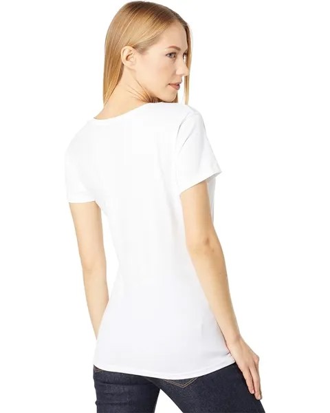 Футболка U.S. POLO ASSN. 1890 Logo V-Neck Tee, цвет Optic White