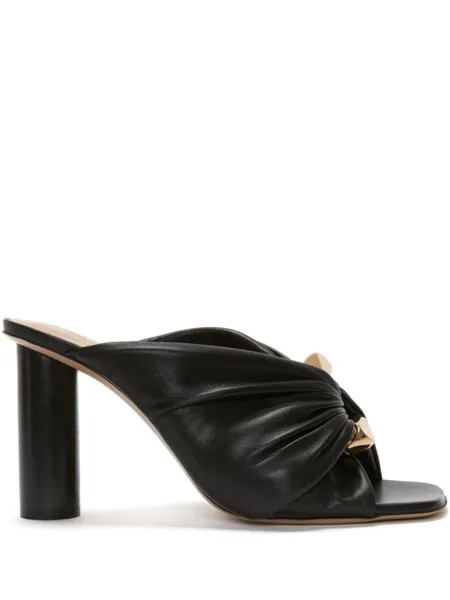 JW Anderson мюли Corner со сборками, черный