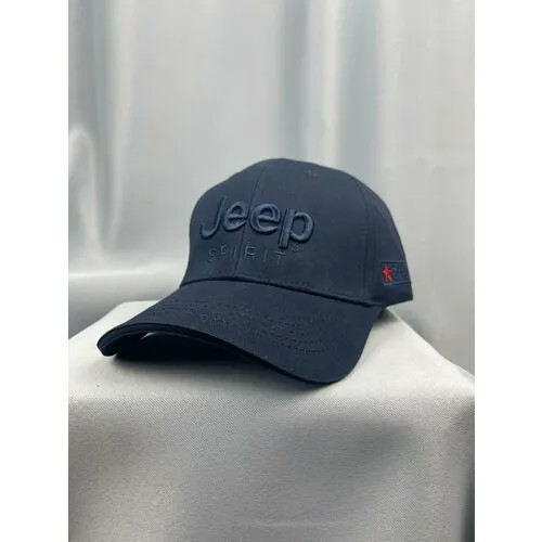 Бейсболка JEEP Авто кепка Джип бейсболка мужская женская, размер 55-58, синий