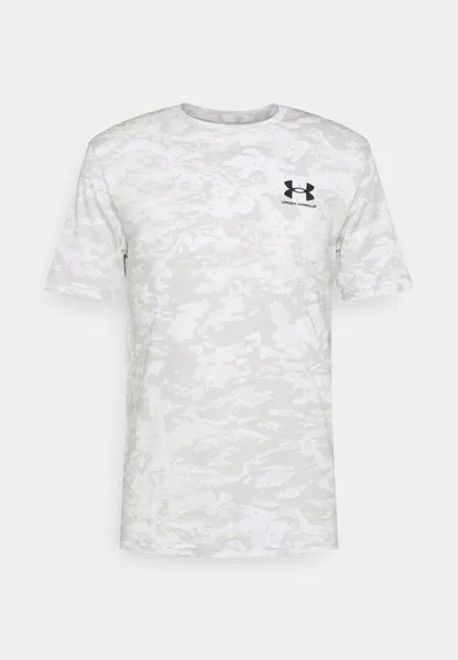 Футболка с принтом CAMO Under Armour, белый/серый