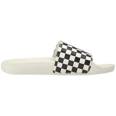 Женские шлепанцы Vans Slide-On Sandals (Checkerboard White/Black)
