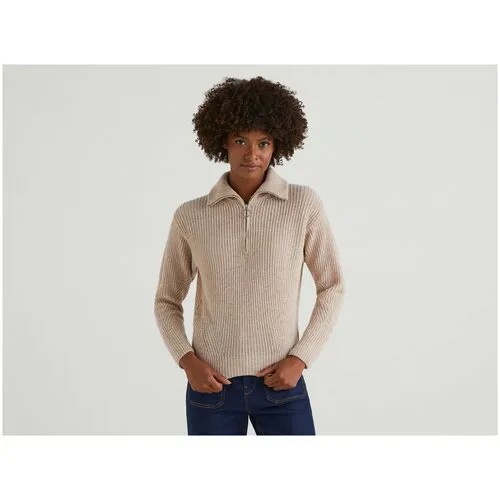 Поло с длинным рукавом United Colors of Benetton для женщин 22A_1244D300A_100_M