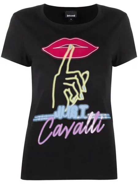 Just Cavalli расклешенные брюки с леопардовым принтом