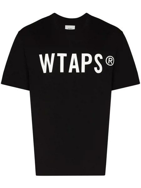 WTAPS футболка с круглым вырезом и логотипом