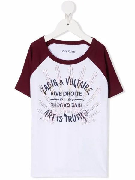 Zadig & Voltaire Kids футболка с логотипом