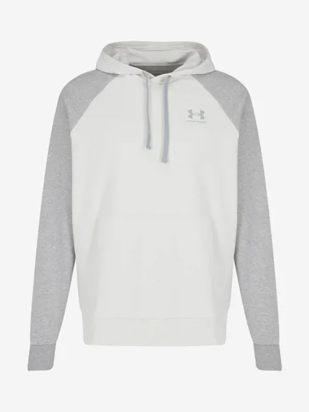 Худи мужская Under Armour Rival Colorblock, Белый