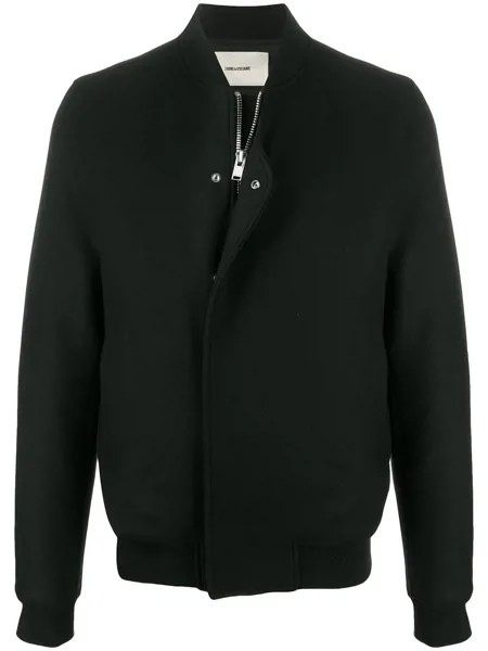 Zadig&Voltaire фетровый бомбер Larko с вышивкой