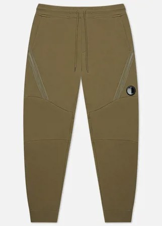 Мужские брюки C.P. Company Diagonal Raised Fleece Utility, цвет зелёный, размер L