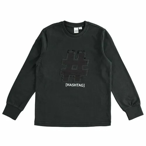Футболка Ido, размер 12 лет (152 см), черный