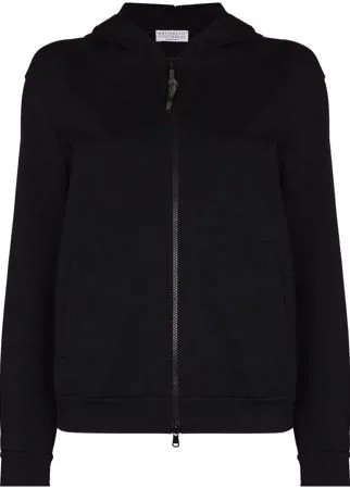 Brunello Cucinelli худи на молнии с длинными рукавами