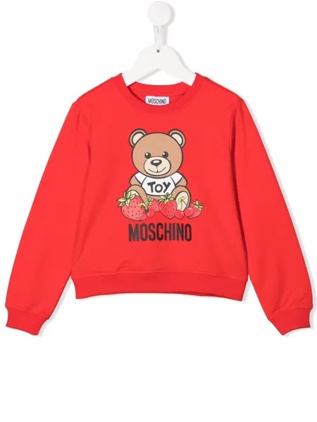 Moschino Kids толстовка с логотипом