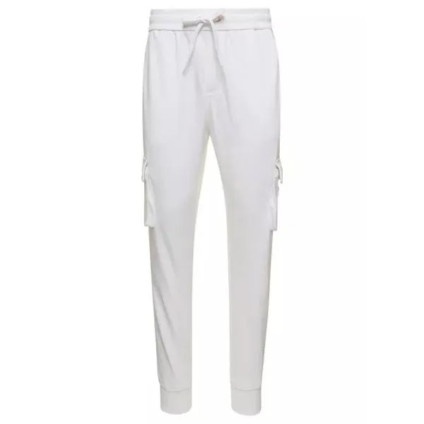 Брюки clemont' cargo pants with logo patch in cott Moose Knuckles, белый