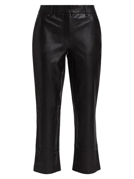 Укороченные брюки из искусственной кожи Commando, черный