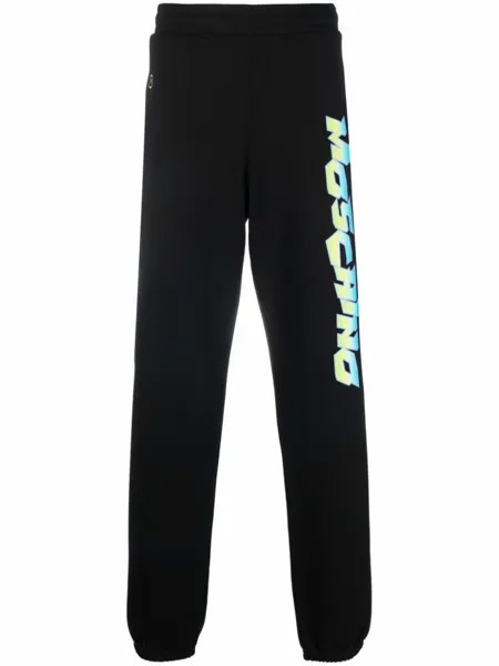 Moschino спортивные брюки с логотипом, черный