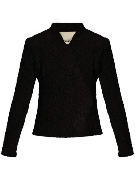 ISABEL MARANT жакет Loyana с косичной вязкой, черный