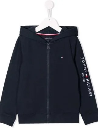Tommy Hilfiger Junior худи на молнии с логотипом