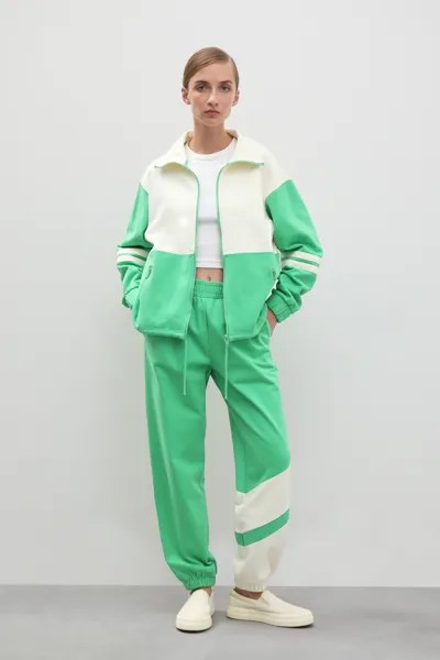 Спортивные брюки женские Finn Flare FBD110193 зеленые XS