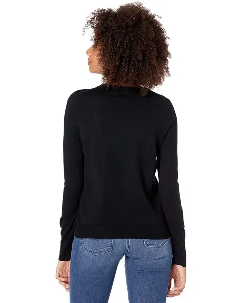 Свитер J.Crew Margot Crew Neck Sweater, черный