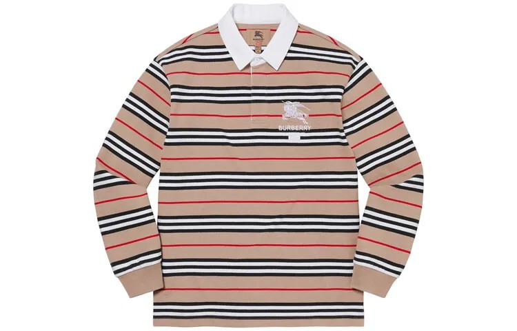 Рубашка поло Burberry X SS22 унисекс Supreme, красный