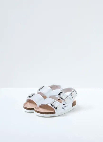 Детские сандалии Pepe Jeans London (BIO CORP GIRL s_PGS90185), белые