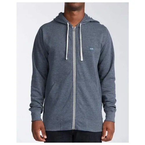 Мужское Худи Billabong All Day Zip, Цвет синий, Размер S