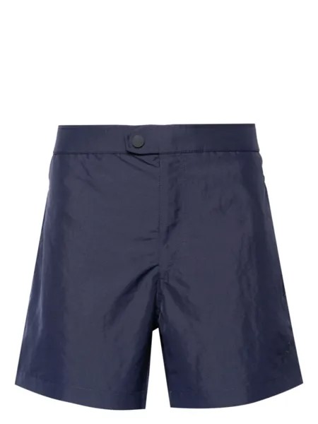 Brioni плавки-шорты на молнии, синий