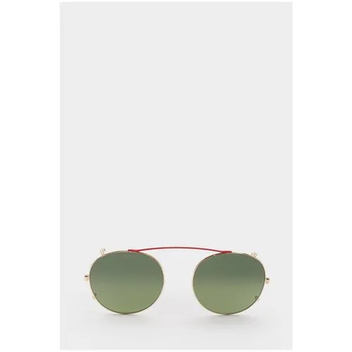 Солнцезащитные очки Etnia Barcelona, круглые, оправа: металл, для женщин, зеленый