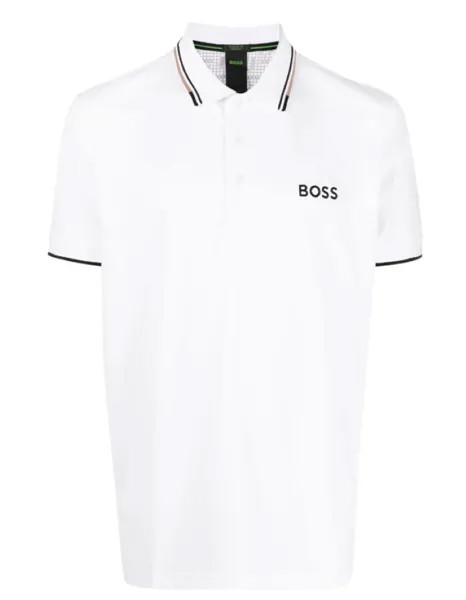 Мужская рубашка поло HUGO BOSS Paddy Pro, белый