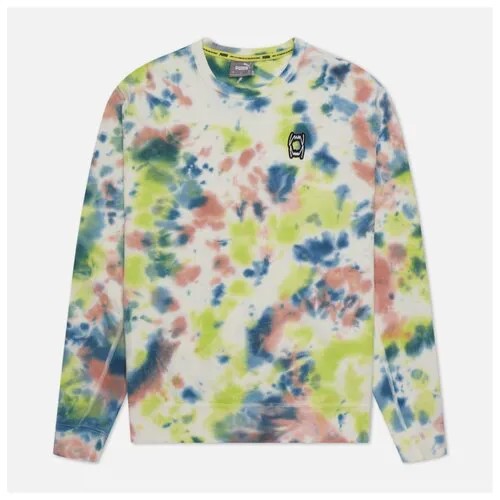 Мужская толстовка Puma Pivot Tie-Dye Сrew Neck синий , Размер L