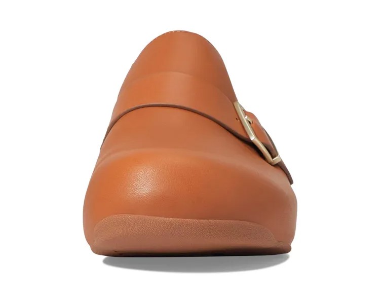 Сабо Shuv Buckle-Strap Leather Clogs FitFlop, легкий загар