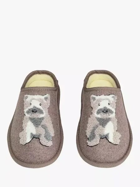 Тапочки Radley & Friends Embroidered Mule, цвет taupe