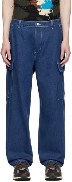 Темно-синие джинсовые брюки-карго Pop Trading Company