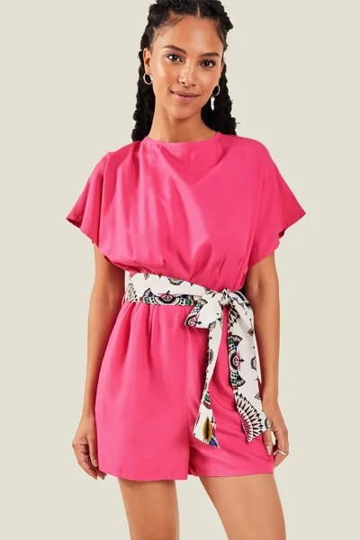 Комбинезон с открытой спиной и завязками на талии Accessorize, розовый