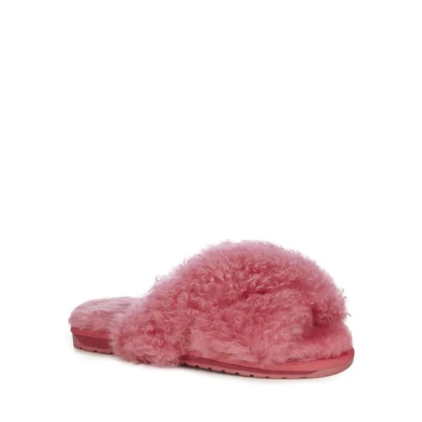 Женские тапочки EMU Australia (Mayberry Curly W12766), коралловые
