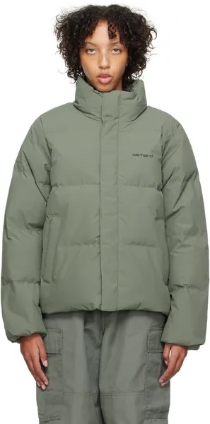 Зеленый пуховик Yanie Carhartt Work In Progress