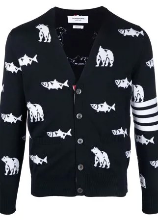 Thom Browne кардиган с принтом