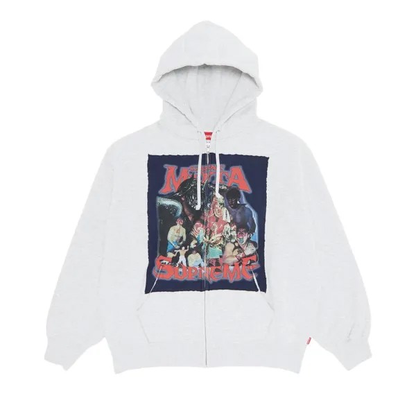 Толстовка Supreme Muta Zip Up Hooded 'Ash Grey', серый