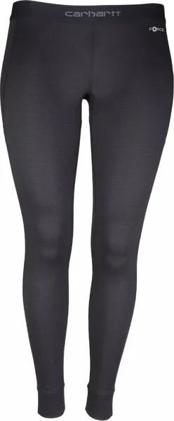 Женские брюки Carhartt Force среднего веса с вафельным базовым слоем, черный