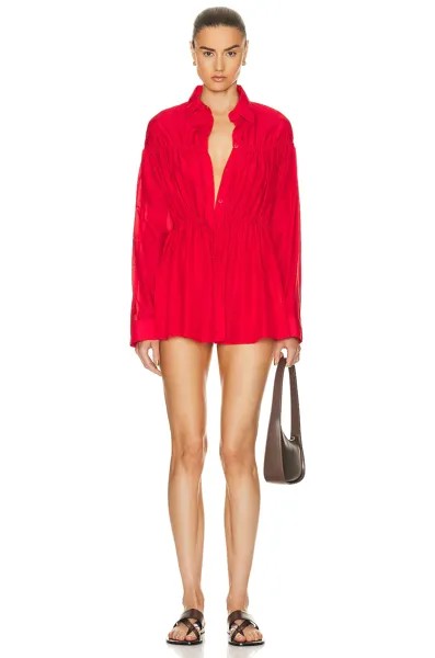 Платье Matteau Drawcord Tunic, цвет Rosso