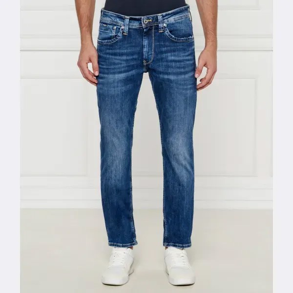 Джинсы прямого кроя средняя талия Pepe Jeans London, синий
