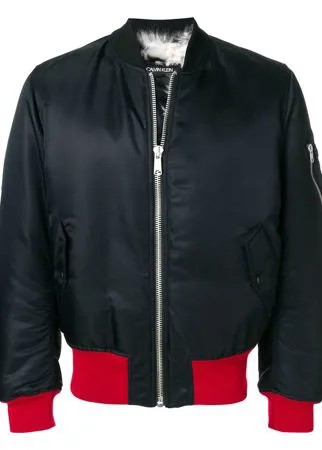 Calvin Klein 205W39nyc куртка-бомбер с контрастной отделкой