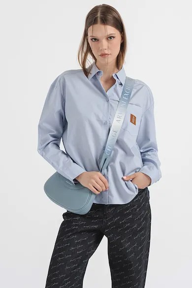 Рубашка на пуговицах ARMANI EXCHANGE, пастельно-синий