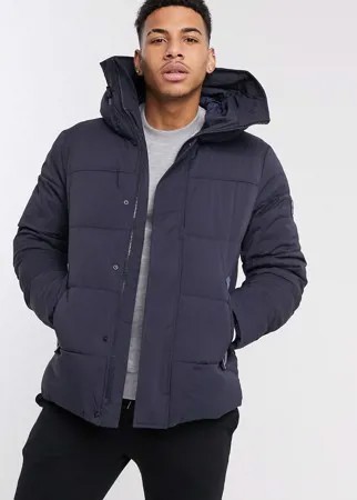 Темно-синий бомбер с капюшоном Tommy Hilfiger