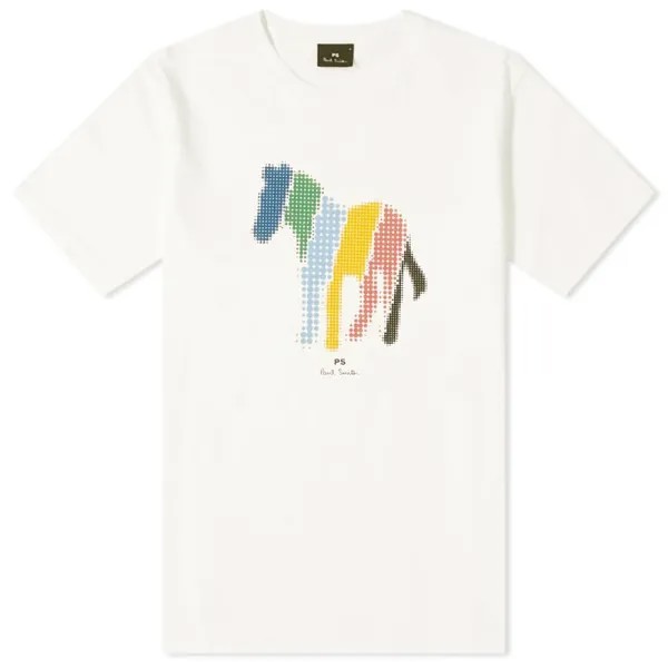 Футболка Paul Smith с зеброй, белый