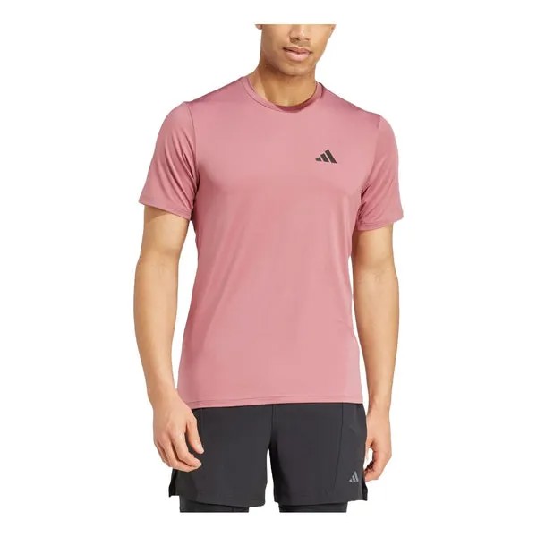 Футболка train essentials stretch training t shirt asia sizing Adidas, красный