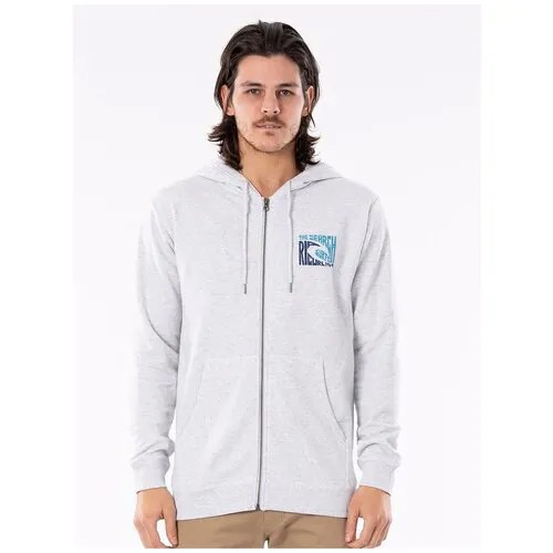 Толстовка Rip Curl ICON CUT OUT ZIP THRU, цвет 3597 LIGHT GREY MARL, размер S